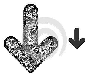 Network Down Direction Icon with Spots