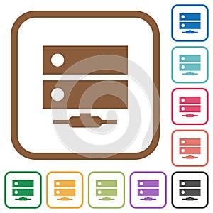 Network drive simple icons