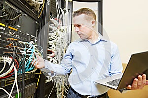 Network engineer admin at data center