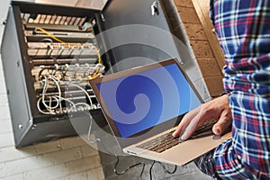 Network engineer admin at data center