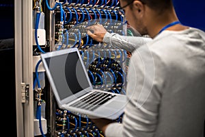 Network Engineer Connecting Servers