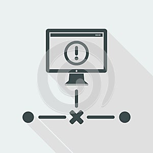 Network error - Flat minimal icon