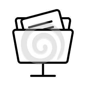 Network folder Isolated Vector icon which can easily modify or edit