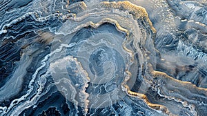 A network of frozen streams weaves through the landscape their crystallized surfaces reflecting the hazy winter light