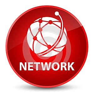 Network (global network icon) elegant red round button