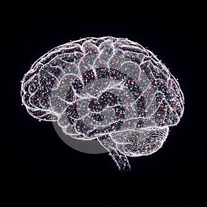 With a network of glowing points and connecting lines resembling