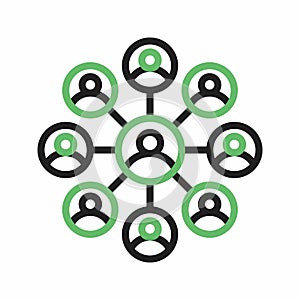 Network Group icon vector image.