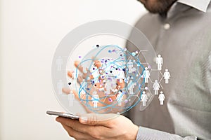 network in hand digital net interface