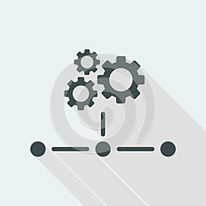 Network icon - Working gears