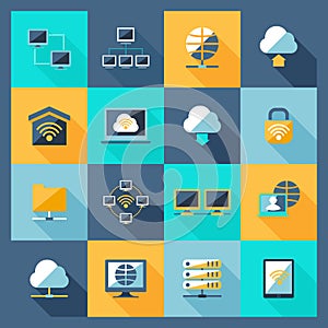Network Icons Flat