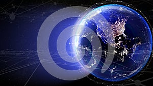 Network image computer science,system connection scientific,internet concept,3d illustration,3d rendering