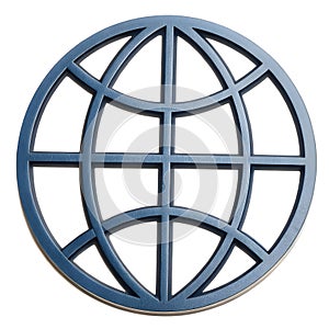 Network internet connection isolated on white background