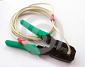 Network LAN cable cord crimper pliers