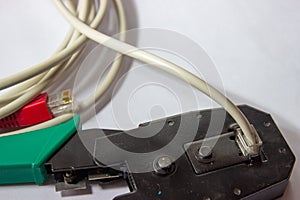 Network LAN cable cord crimper pliers