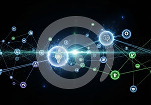 Network-like digital representation with interconnected