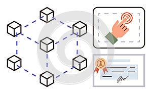 Blockchain Network with Digital Authentication and Certified Document Concept
