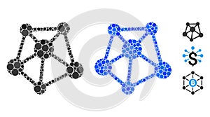 Network Links Composition Icon of Circle Dots