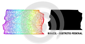 Network Map of Brazil - Distrito Federal with Spectrum Gradient photo