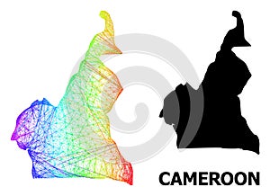 Network Map of Cameroon with Spectral Gradient