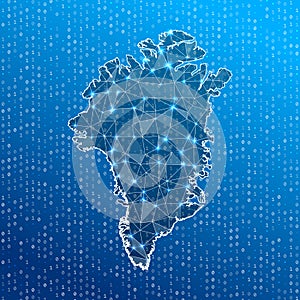 Network map of Greenland.