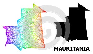 Network Map of Mauritania with Spectral Gradient
