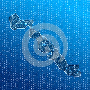 Network map of Musha Cay.