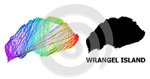 Network Map of Wrangel Island with Spectrum Gradient