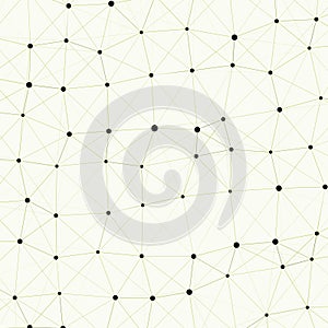 Network Mesh Computation Art background illustration