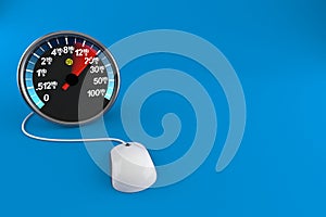 Network meter with computer mouse