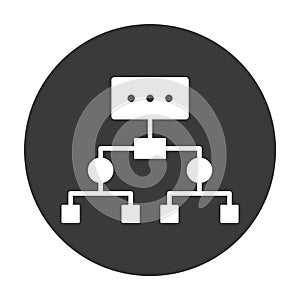 Network Mode  Glyph Style vector icon which can easily modify or edit