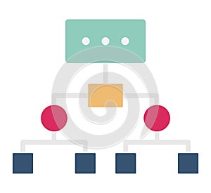 Network Mode  Glyph Style vector icon which can easily modify or edit