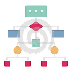 Network Model  Glyph Style vector icon which can easily modify or edit