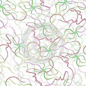 Network of nerves and neurons watercolor seamless pattern
