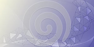 Network nodes big data visualization background