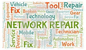Network Repair word cloud