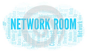 Network Room word cloud.