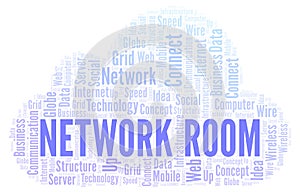 Network Room word cloud.