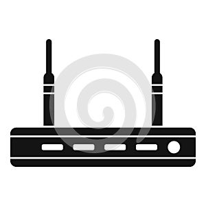 Network router icon, simple style