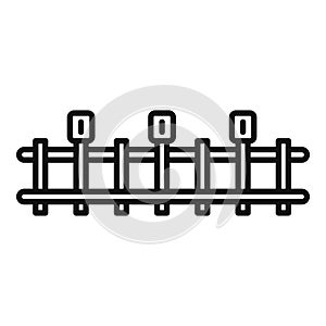 Network safeguard icon outline vector. Control system