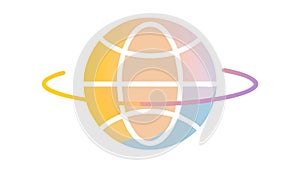 Network Security Lock, Data Protection System Icon, vector design Generative AI