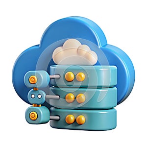 Network server, cloud storage, database backup icon. Remote server service, hosting datacenter, compute and connection
