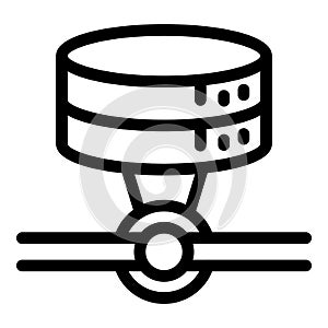 Network server icon, outline style