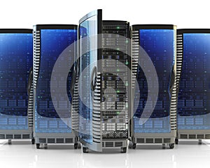 Network server and internet hosting concept