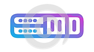 Network Server Rack Icon, Modern Technology, vector design Generative AI