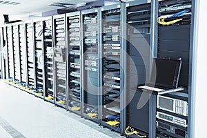 Network server room photo