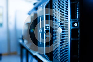 Network servers in data room