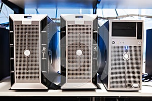 Network servers in data room