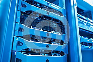 Network servers in data room