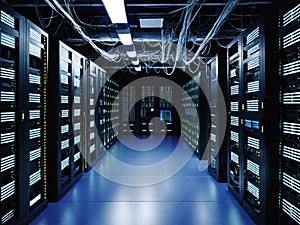 network servers in data room domestic room