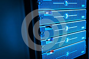 Network servers in data room Domestic Room